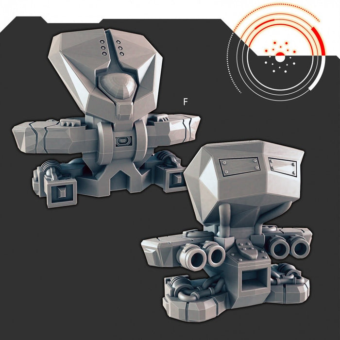 Sci-Fi Bots and Drones mini set - EC3D | Legion | Cyberpunk | Starfinder | Scifi | Robot | Futuristic | Cybernetic | Drone | Scout | Sentry