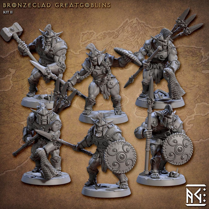 28 Greatgoblin mini set- Artisan Guild, DnD | Male | Female | Fighter | Barbarian | Hobgoblin, Pathfinder | Orc | Wargaming | Goblin | Pack