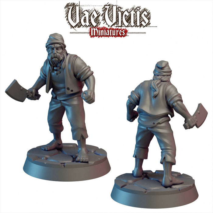 Disgruntled Villager 28/32mm mini - Vae Victis | DnD | Sorcerer | Warlock | Magician | Human | Pathfinder | TTRPG | Wargaming | Frostgrave