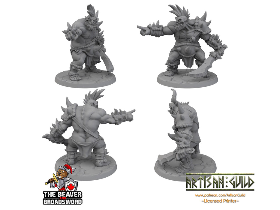 Ogre Marauder with Sword 2 - Artisan Guild | DnD | Fighter | Barbarian | Monster | Male | Pathfinder | TTRPG | Wargaming | Frostgrave, Giant