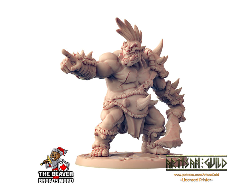 Ogre Marauder with Sword 2 - Artisan Guild | DnD | Fighter | Barbarian | Monster | Male | Pathfinder | TTRPG | Wargaming | Frostgrave, Giant