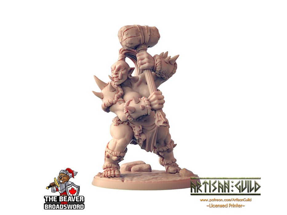 Female Ogre Marauder with Club - Artisan Guild | DnD | Fighter | Barbarian | Monster | Pathfinder | TTRPG | Wargaming | Frostgrave, Giant