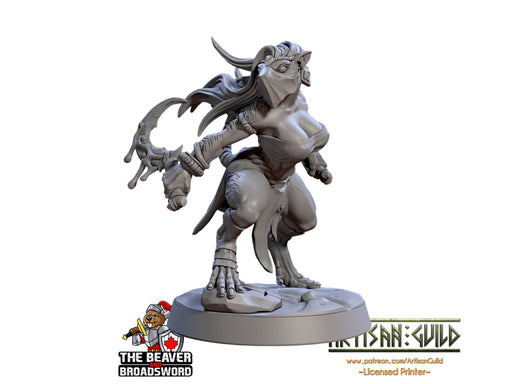 Skaria Shadowdancer 28/32mm mini - Artisan Guild | Animal | Rat | Mouse | Rogue | Ratfolk | Pinup | Pathfinder | Wargaming | Assassin