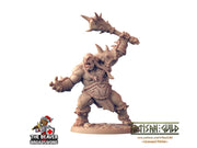 Ogre Marauder with Club 2- Artisan Guild | DnD | Fighter | Barbarian | Monster | Male | Pathfinder | TTRPG | Wargaming | Frostgrave | Giant