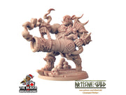 Male Ogre Marauder with Cannon - Artisan Guild | DnD | Fighter | Barbarian | Monster | Pathfinder | TTRPG | Wargaming, Frostgrave, Artillery