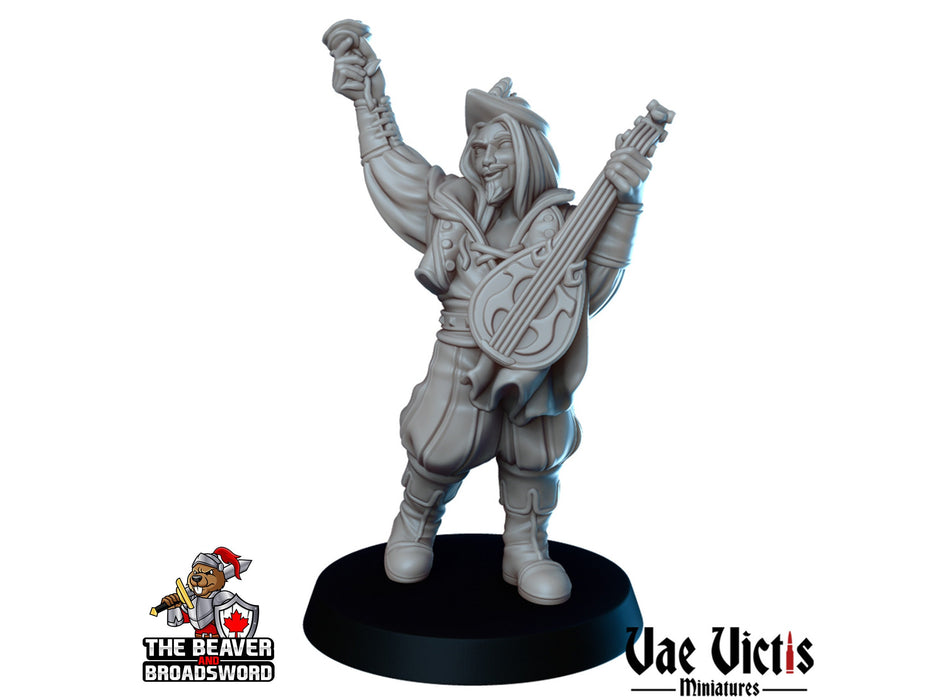 The Tavern Band Mini Set - Vae Victis | Bard | Human | Tabaxi | Tiefling | Ogre | Bundle | Musician | Wargaming | Pathfinder | inn, Villager