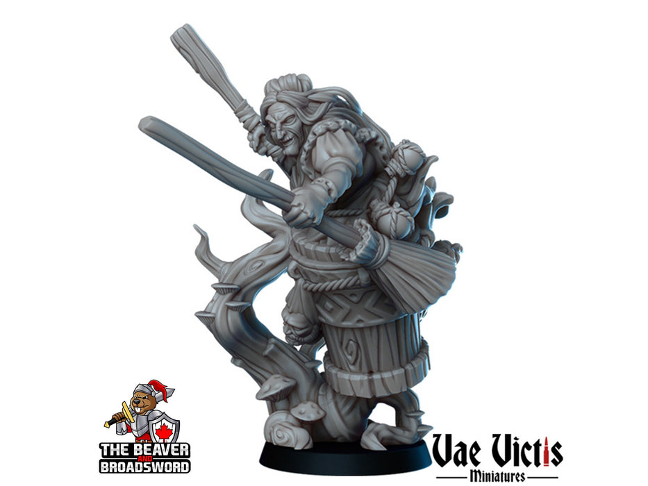 Baba Yaga witch mini - Vae Victis | DnD | Evil | Hag | Sorceress | Curse | Swamp | Bundle | Gothic | Merchant | Wargaming | Pathfinder